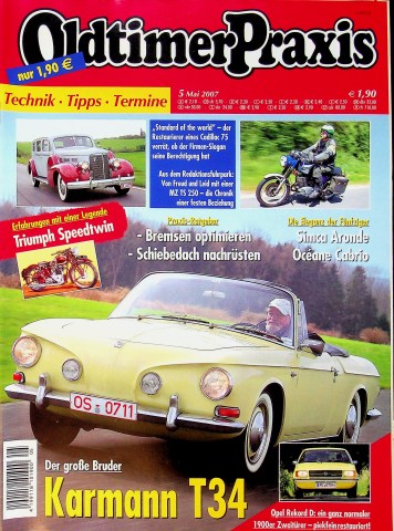 Deckblatt Oldtimer Praxis (05/2007)